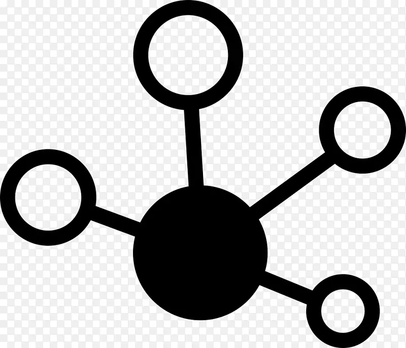 分子计算机图标化学分子术语符号形状