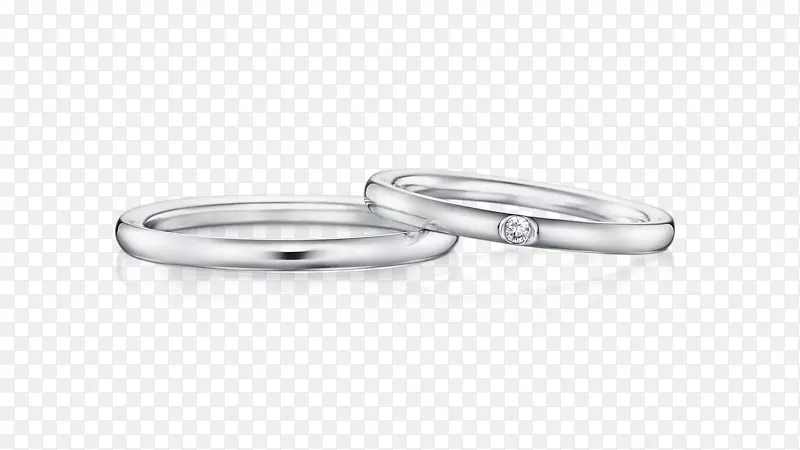 结婚戒指银材料戒指