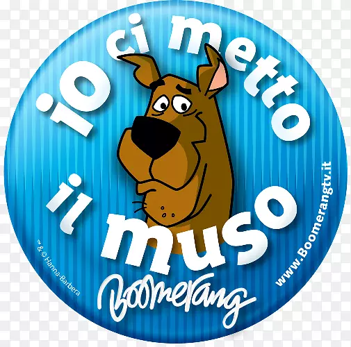 自个儿Scooby-doo卡通网络意大利标志-意大利