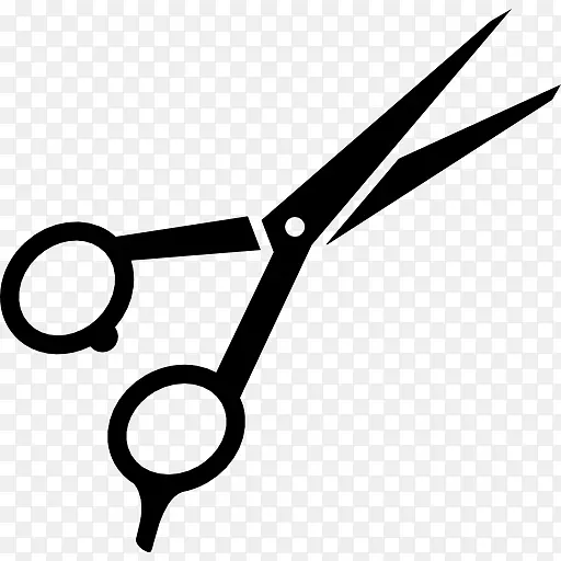 剪发剪梳理发师剪刀剪贴画剪刀头发