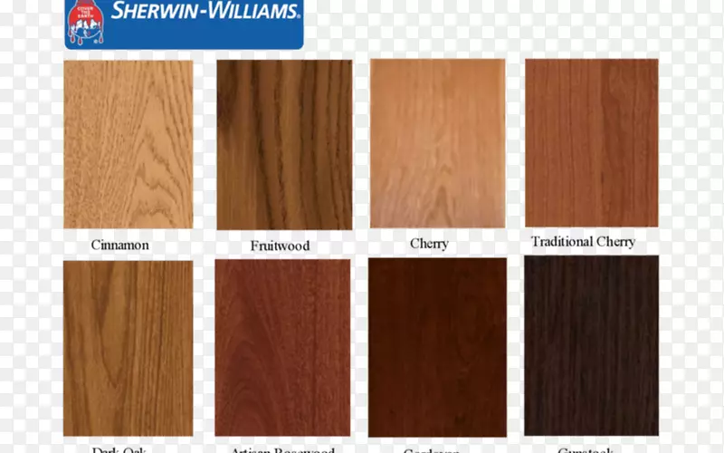 木材染色Sherwin-Williams彩色图表甲板-油漆