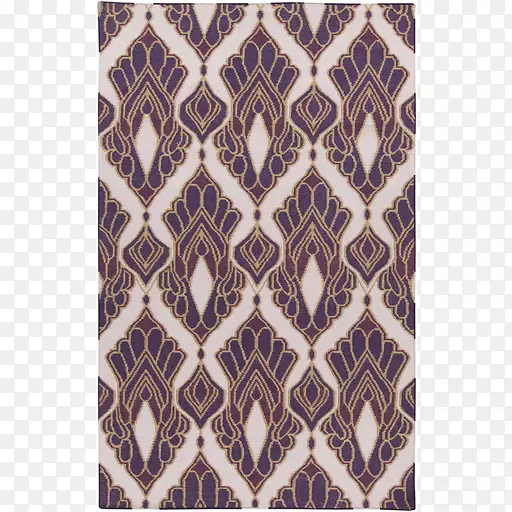 地毯苏扎尼地板伊卡特紫色地毯