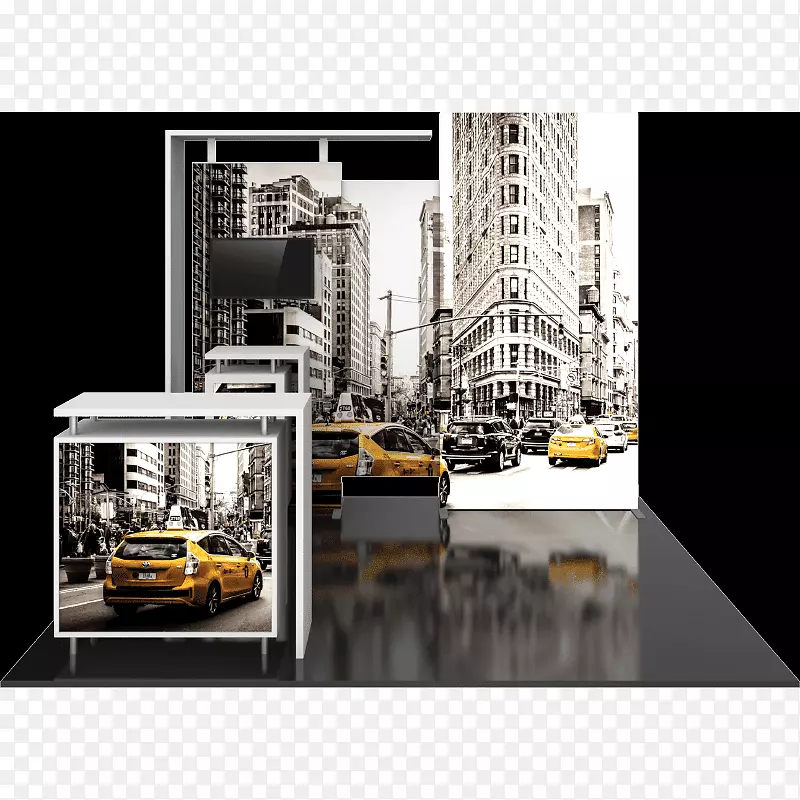 出租车纽约市品牌汽车-木制花园板条箱