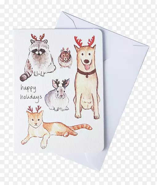 纸犬繁殖猫贺卡和纸牌宠物标签情人节贺卡材料