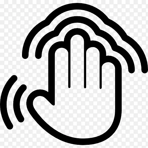 说意大利语：手势的艺术符号手指电脑图标-手指触摸屏