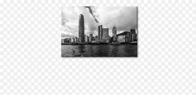 相框长方形-香港天际线