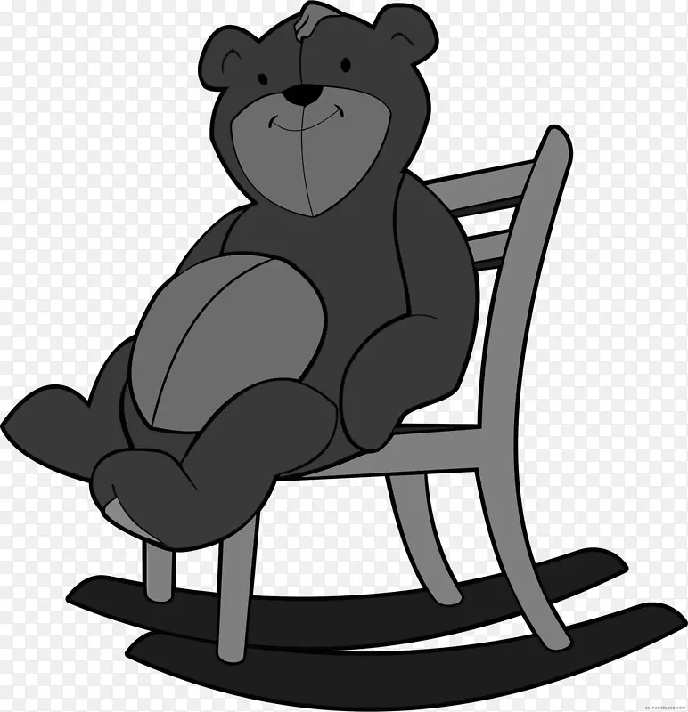 棕熊摇椅夹艺术熊
