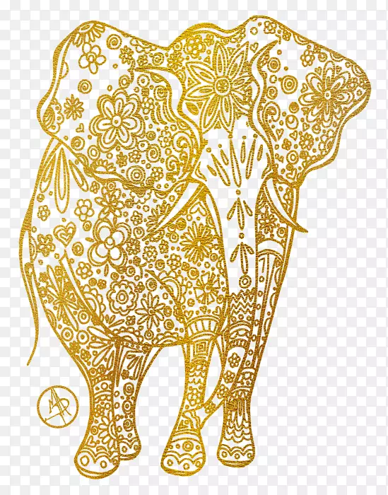 印度象非洲象画