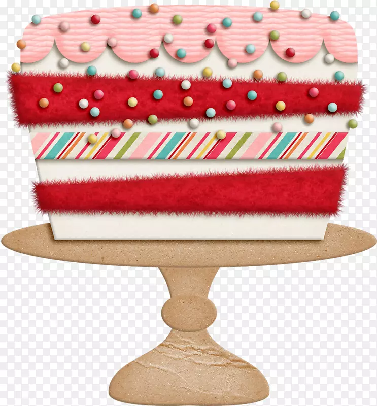 杜博斯托特生日蛋糕糖霜与糖霜剪贴画-蛋糕