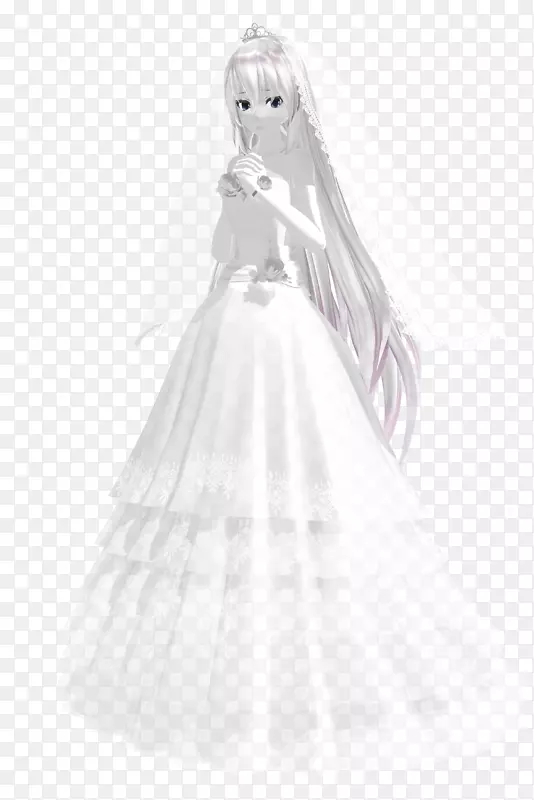 婚纱新娘米库舞白-新娘
