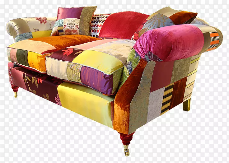 沙发沙发床框架纺织品Spitalfield.粉红色马匹