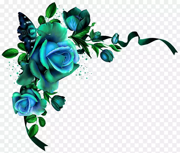 花园玫瑰蓝玫瑰切花花卉设计