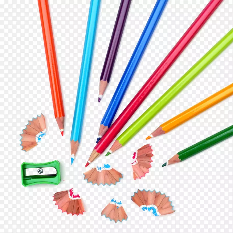 彩色铅笔学校供应卷笔刀-学校