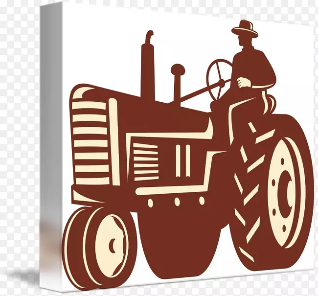 拖拉机农场农业贴纸剪贴画拖拉机