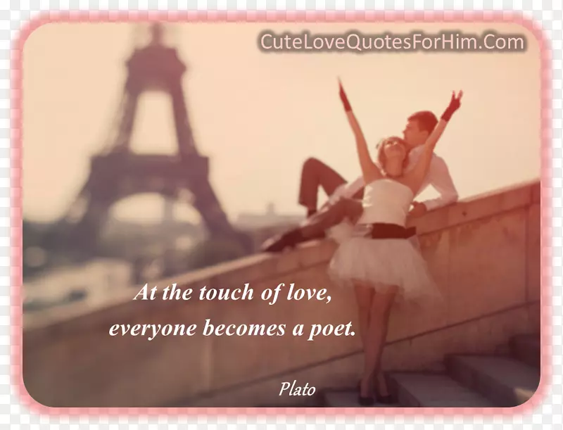 巴黎爱情浪漫情侣-巴黎