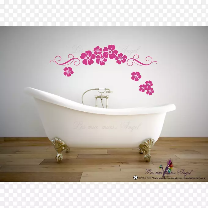 浴室贴墙贴纸-浴缸