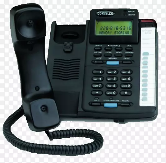 电话，移动电话，家用和商务电话，Cortelco公司，免提电话-电话耳机
