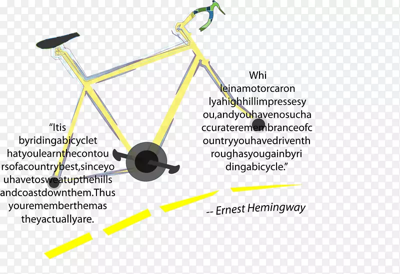 自行车架黄色自行车