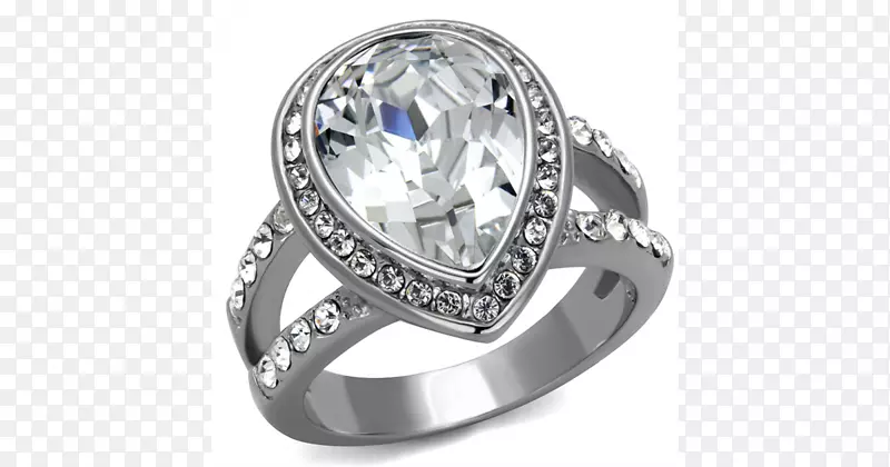 结婚戒指立方氧化锆订婚戒指尺寸