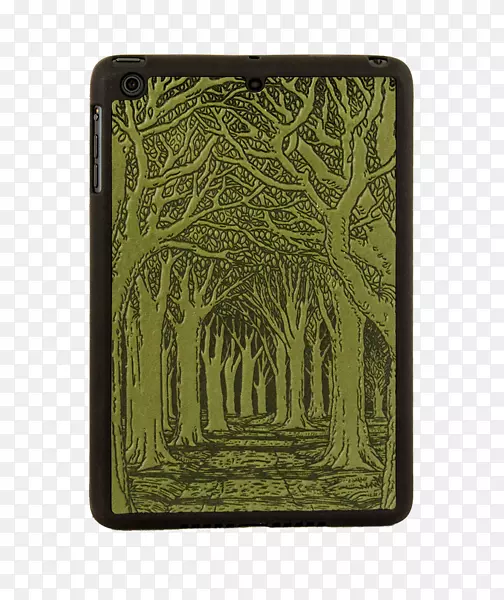 绿树大道笔记本绿长方形-树