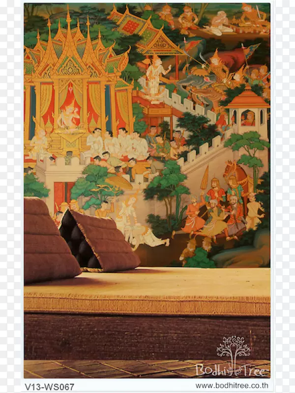 泰国艺术静物画壁画