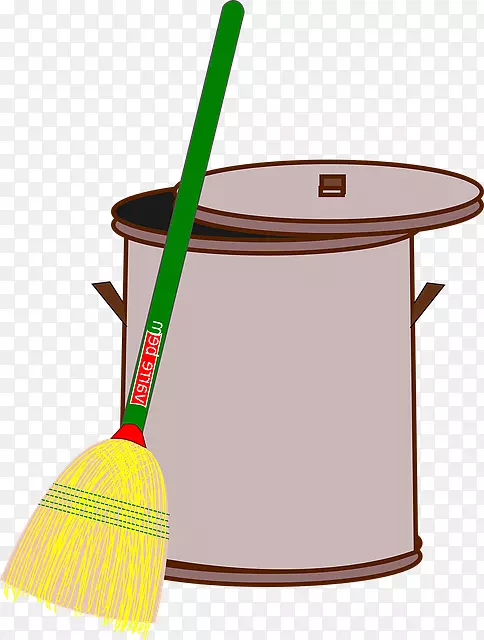 垃圾桶和废纸篮子扫帚回收垃圾箱-扔掉