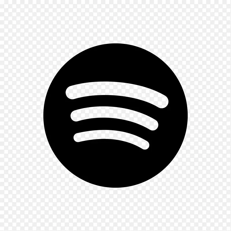 Spotify流媒体黑色呼喊-Spotify徽标