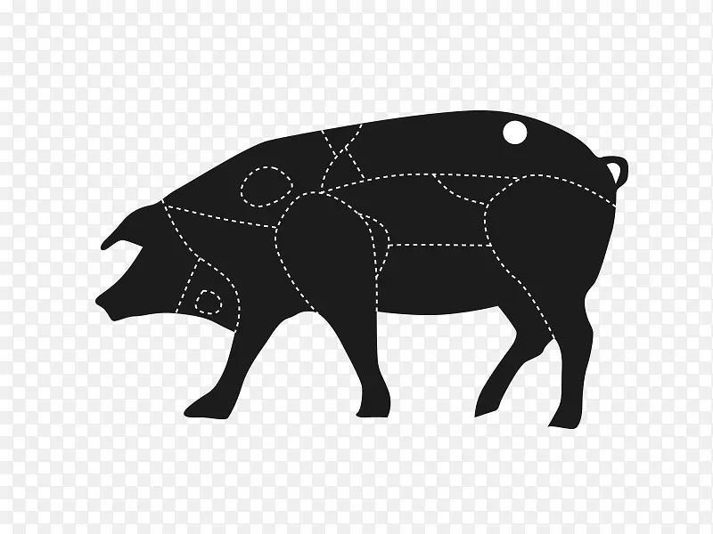 黑伊比利亚猪料理西班牙火腿猪肉火腿