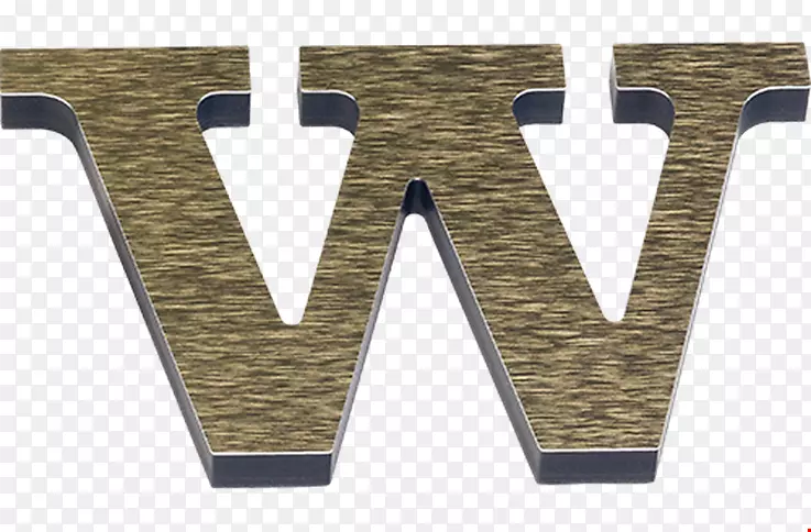 叠层字母木金属双子座标志