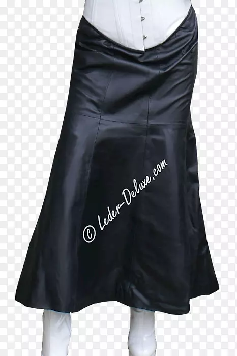 纳帕皮裙服装.黑色裙子