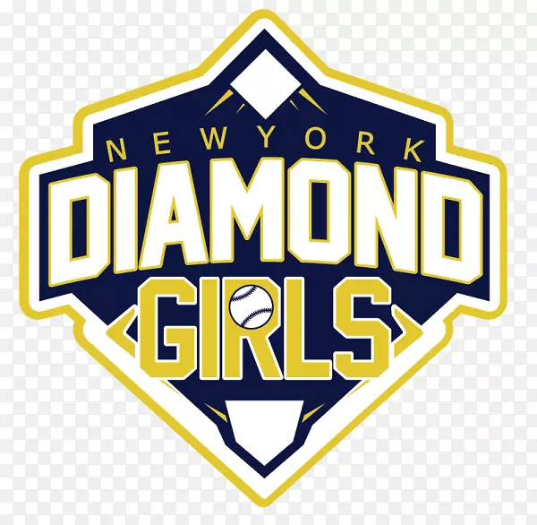 徽标钻石女孩水疗棒球垒球t恤-垒球钻石