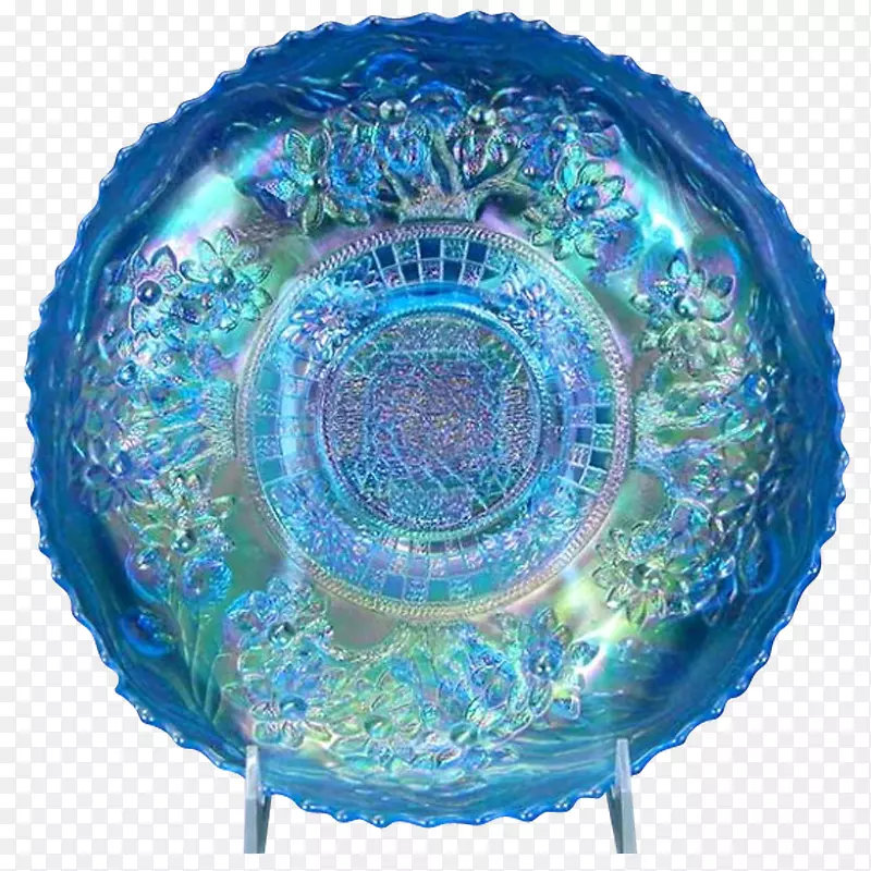 蓝色嘉年华玻璃碗