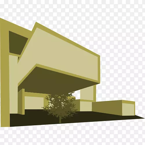 Camilo Camacho金色建筑房屋-金色图像