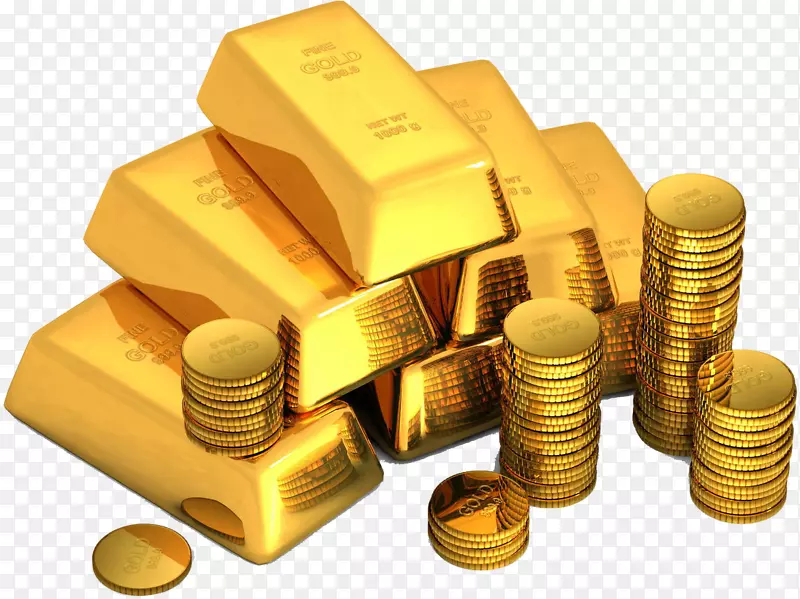 桌面壁纸金条货币业务-黄金