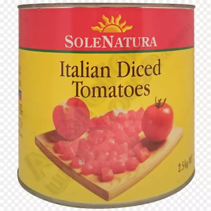 天然食品风味水果切碎番茄