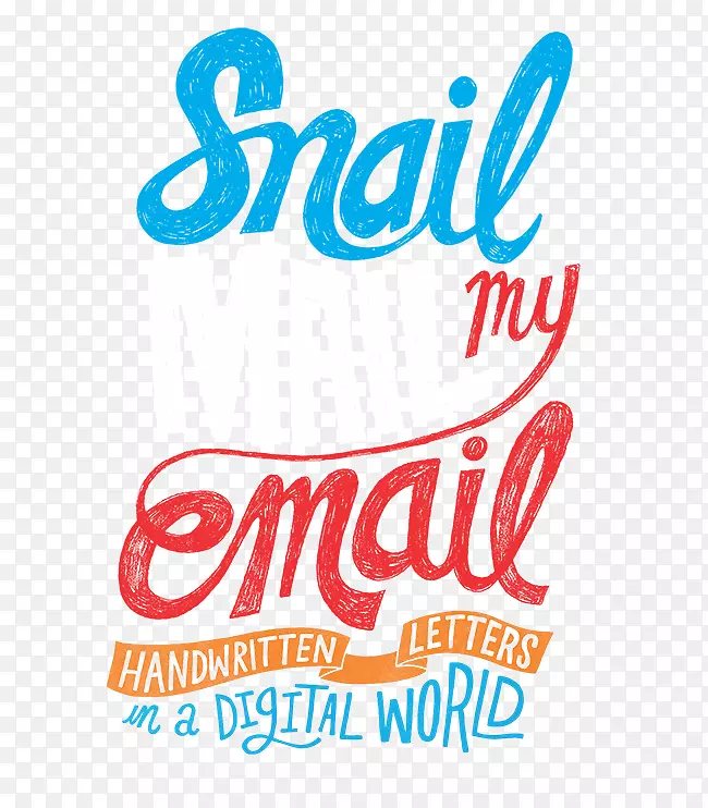 蜗牛邮件，电子邮件，艺术信件，标志.手写信件