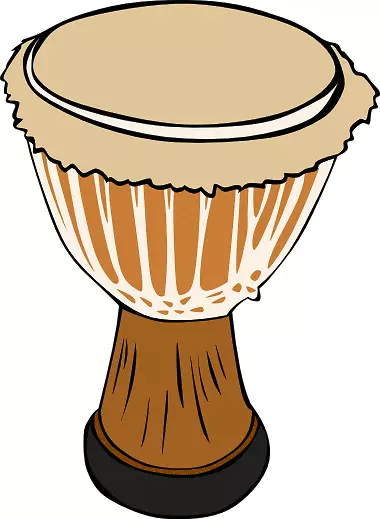 非洲鼓djembe乐器剪辑艺术-非洲剪贴画