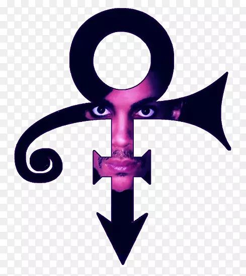 爱情象征专辑贴紫色雨标志音乐家-王子象征