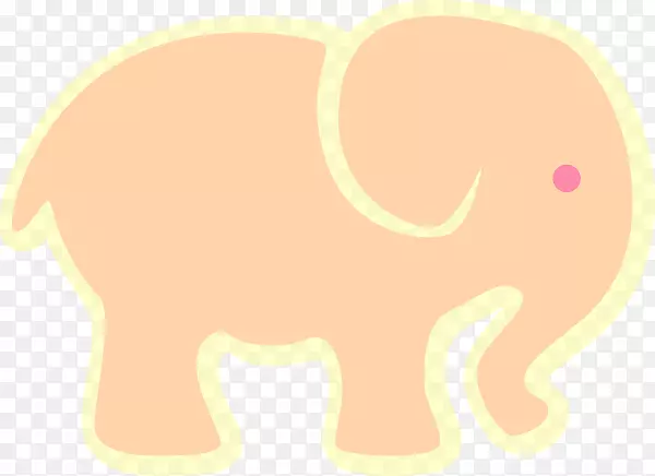 印度象非洲象猫科-粉红象