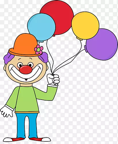 小丑马戏团气球剪辑艺术图片小丑