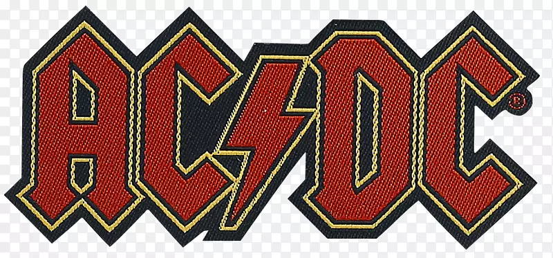 ACDC车道AC/DC标志重金属刺绣补丁-高压