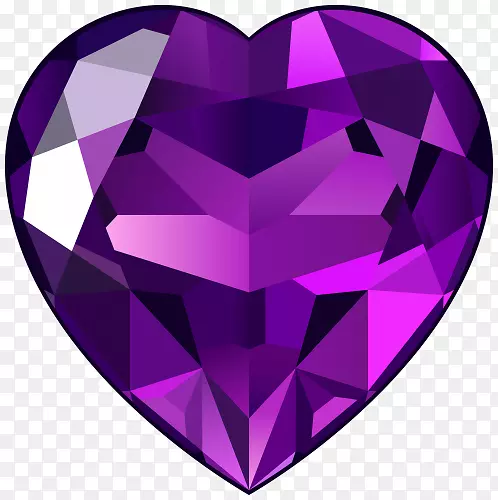 红宝石剪贴画-紫水晶宝石PNG透明图像