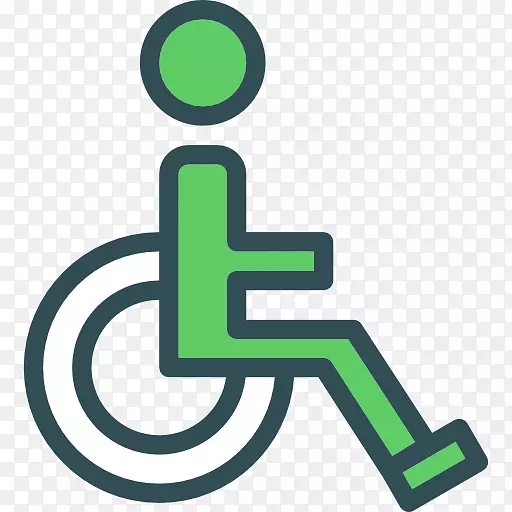 轮椅计算机图标剪辑艺术可伸缩图形.轮椅