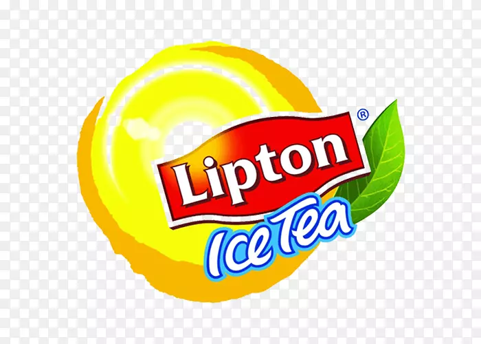 冰茶标识汽水立顿冰茶