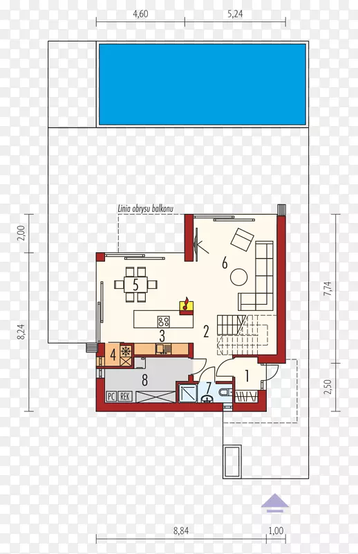 平面图房屋建筑工程群岛-房屋