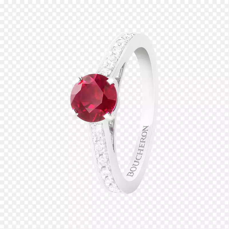 红宝石订婚戒指-红宝石