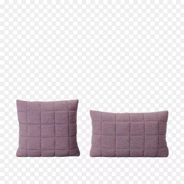 带支撑的垫子：软格子浅紫色波纹