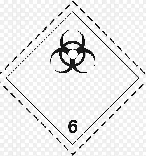 危险品危险货物6级有毒和传染性物质adr物质运输传染病物质符号