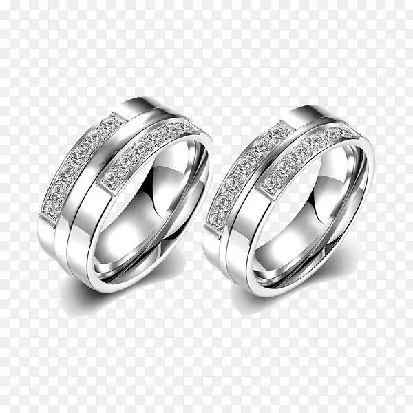 结婚戒指珠宝立方氧化锆订婚戒指