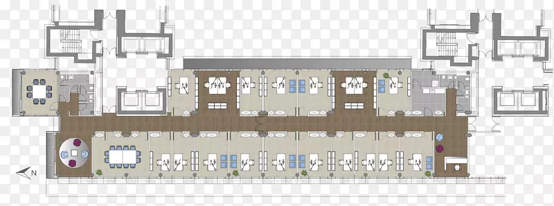 格林环方形环卡里建筑平面图-qm